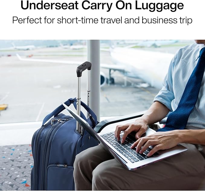Hanke Softside Expandable Underseat Carry On Luggage - Image 8