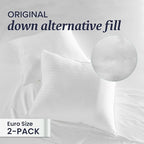 Beckham Hotel Collection Euro Size Throw Pillows, 26 x 26 Down Alternative - Image 3