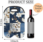 Neoprene Wine Tote, Bottle Carrier Gag Insulating Neoprene Thicker, Insulated - Image 2