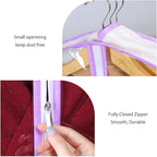 Zilink Breathable Dress Bags for Gowns 72" Clear Wedding Dress Garment Bag - Image 3