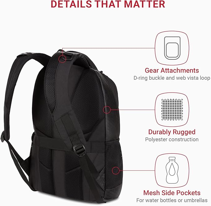 SwissGear Cecil 5505 Laptop Backpack - Image 3