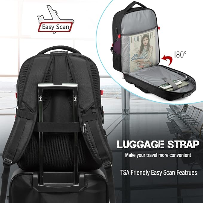 LOVEVOOK Travel Laptop Backpack Waterproof Anti Theft Backpack - Image 6