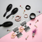 2Pcs Black Adjustable Elastic Hair Comb,Stretchy Double Comb Hair Clip,No Crease Hair Pins Double Slides Hairpins Combs Women Hairs Styling Accessories Hairs Care Styling Tools and Appliances