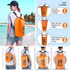 Dry Bag Waterproof Backpack 5L/10L/20L/30L Roll Top Waterproof Bag, Floating - Image 3