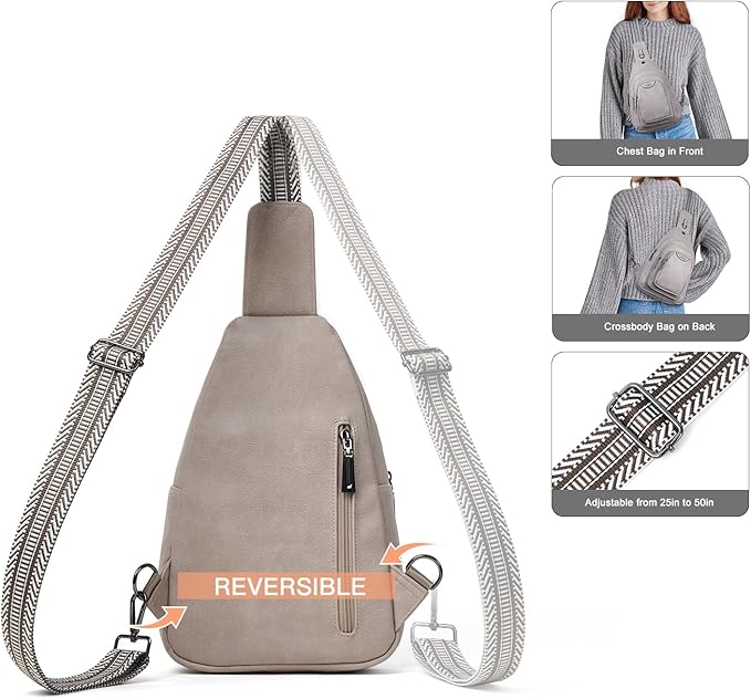 Crossbody Sling Bag for Women Men Anti Theft Cross Body Fanny Pack Belt Bag - Image 5