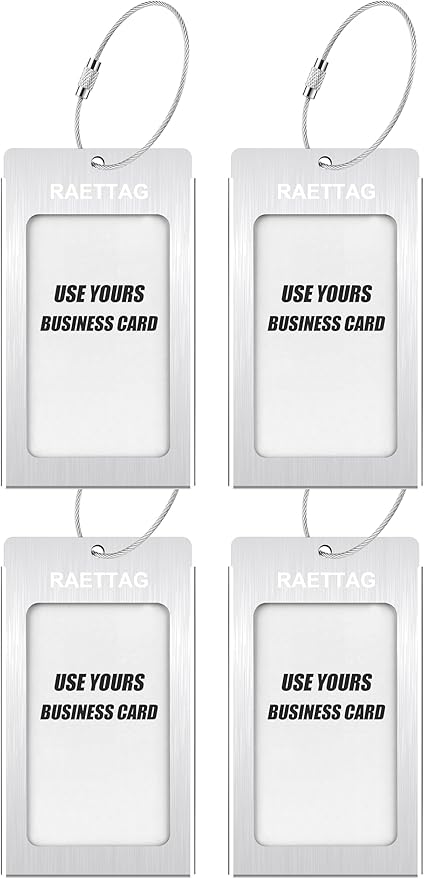 Luggage Tags Metal Suitcase Tags Travel Bag ID Identifier Luggage Tag - Image 2