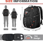 Extra Large Travel Laptop Backpack, 18.4 inch XXXL Gaming Backpack, TSA - Image 2