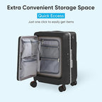 TABU 20" Ride-on Luggage with Seat，Front Opening Carry-On Hardshell Ride On - Image 4