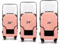 3PCS Clear PVC Suitcase Cover Protectors Transparent Luggage Covers Waterproof by FABULWAY