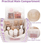 Narwey Checked Hanging Travel Toiletry Bag - Image 3