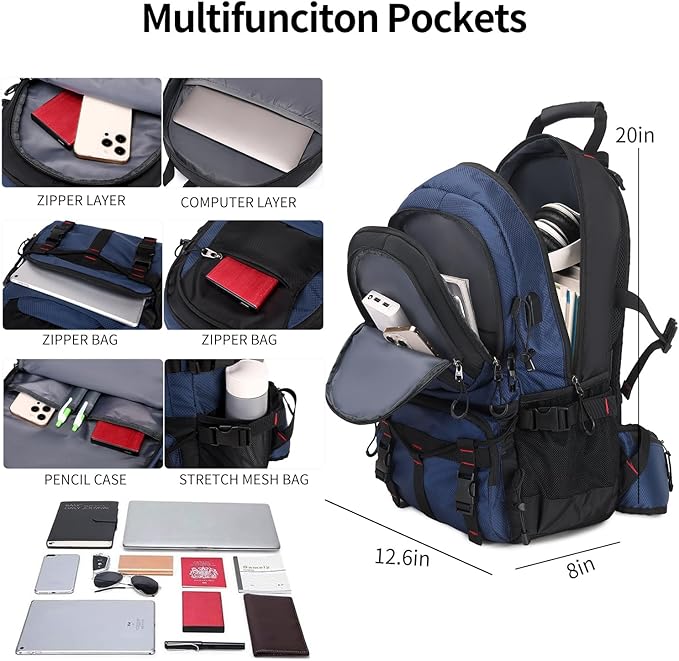Nerlion 40L Hiking Backpack Travel Backpack - Image 3