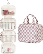 Narwey Hanging Toiletry Bag for Women Travel Makeup Bag Organizer Toiletries - Image 2