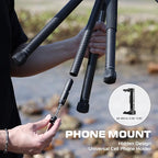 ULANZI F38 Video Travel Tripod, 61.4" Lightweight Carbon Fiber Camera Tripod - Image 8