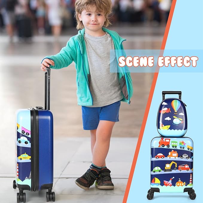 Weewooday Kids Luggage and Backpack 18" Suitcase - Image 6