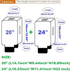 2pcs Clear PVC Suitcase Covers Protectors Transparent Luggage Cover Waterproof - Image 2
