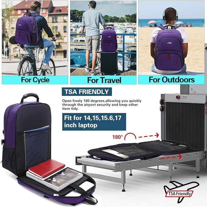 ProEtrade Travel Backpack, Extra Large Laptop Backpack School Business Anti - Image 5