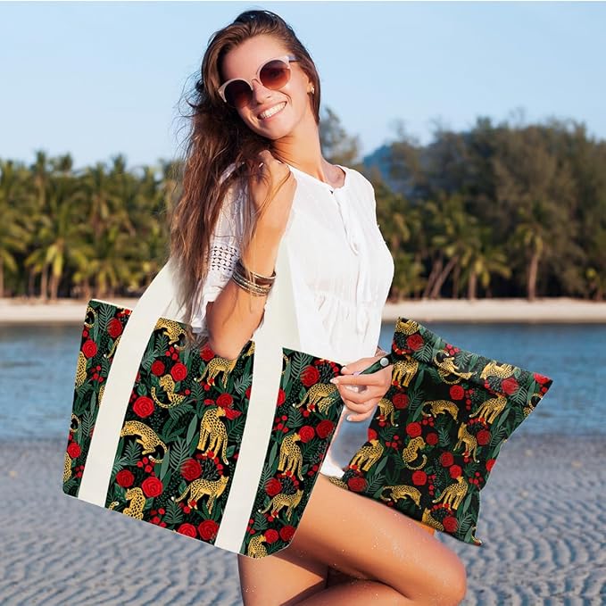 Beach Bags Wet Bag for Swimsuit Tote Bag for Friends Travel Gifts, Aloha Bags - Image 4
