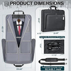 RAINSMORE Garment Bags for Travel Carry On Garment Bag for Hanging Clothes - Image 4