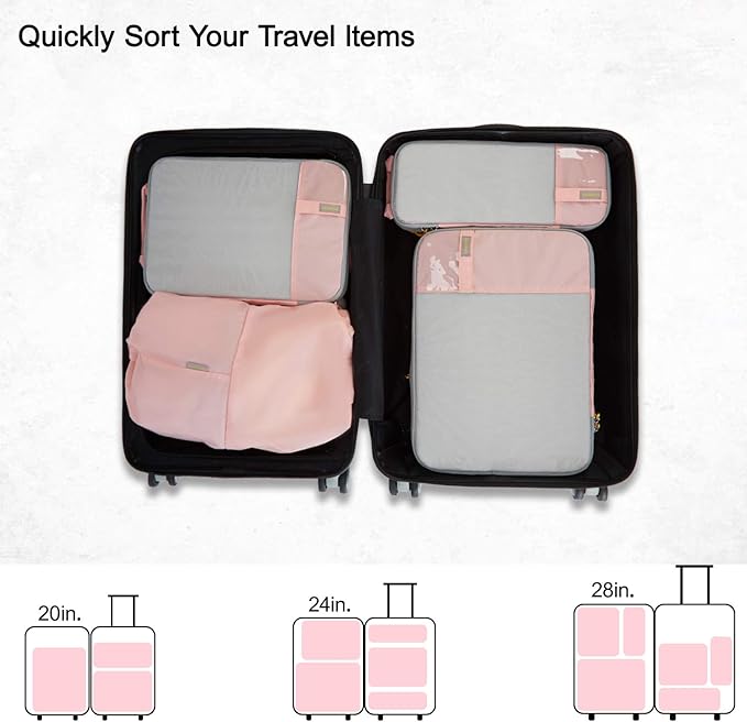 BAGSMART 6 Set Compression Packing Cubes - Image 3