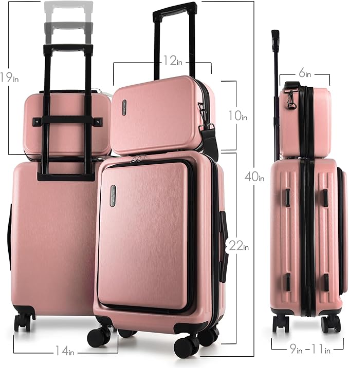 22 Inch Carry On Luggage 22x14x9 Airline Approved, Carry On Suitcase - Image 2