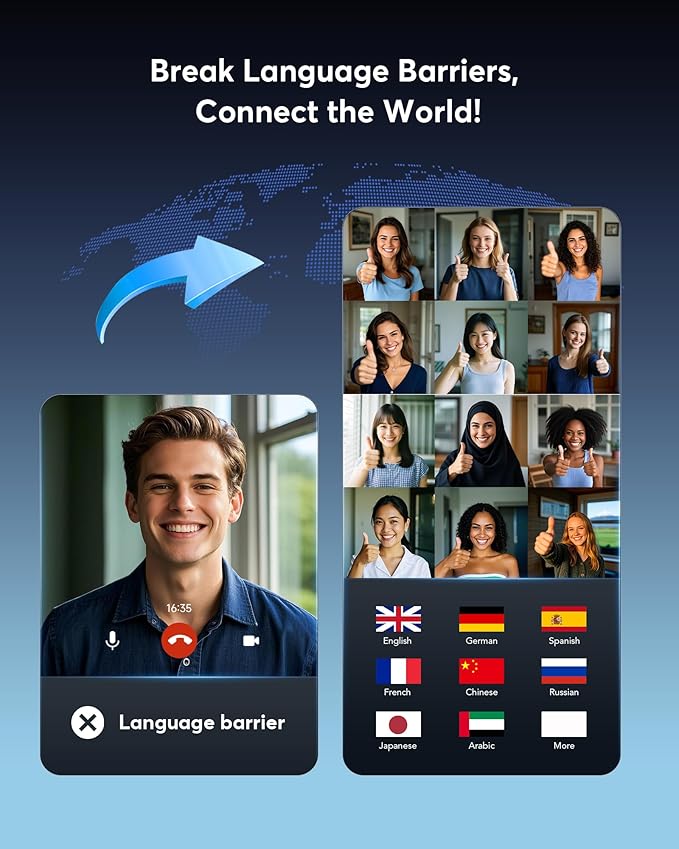AI Translation Earbuds Real Time, 3-in-1 Translator Earbuds 144 Languages & - Image 3