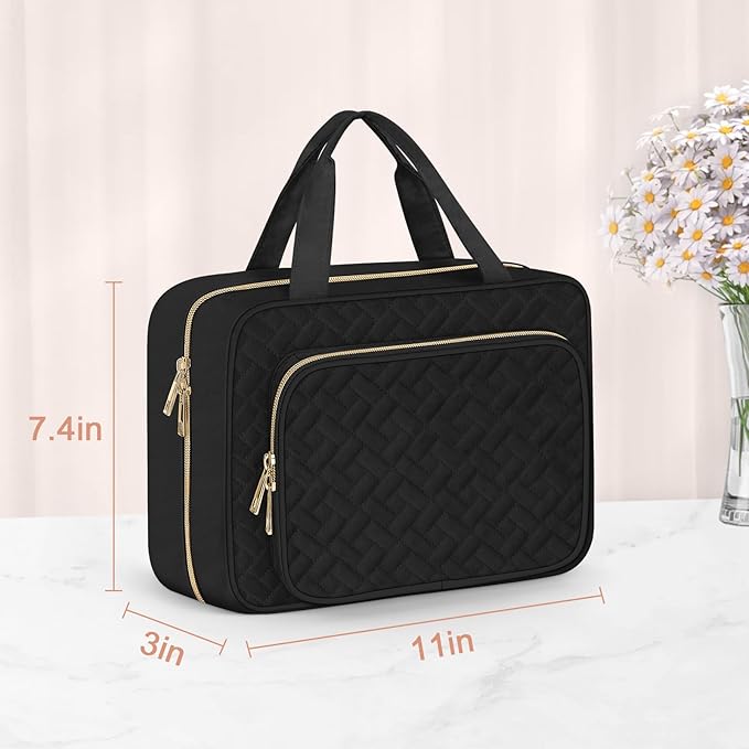 Wedama Toiletry Bag for Women, Medium Cosmetic Travel Bag, Hanging Toiletry Bag - Image 6