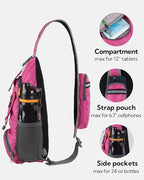 WATERFLY Packable Small Crossbody Sling Backpack Shoulder Chest Bag Daypack - Image 4