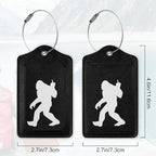 2Pcs Luggage Tag for Suitcase Black Sasquatch Cute Luggage Tag - Image 2