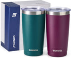 SUNWILL Travel Coffee Mug with Lid, 20 oz Tumbler Set of 2, Insulated Stainless - Image 4