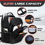 50L Travel Backpack, 17 inch Laptop Backpack - Image 3