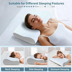 Cervical Neck Pillow for Pain Relief, Contour Memory Foam Pillows for Sleeping - Image 6