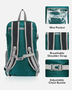 WATERFLY Lightweight Packable Hiking Backpack: 30L Foldable Travel Daypack - Image 5