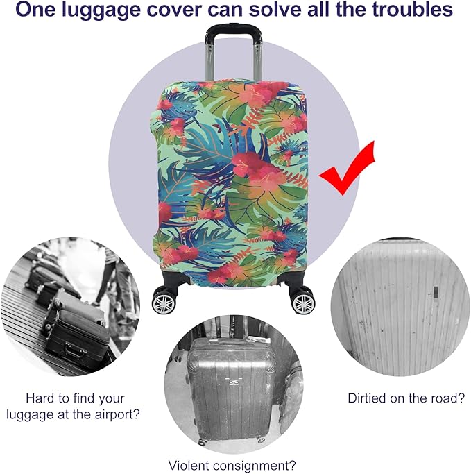 Travel Luggage Cover, Suitcase Protector Bag Fits 22-24 Inch Luggage - Image 4