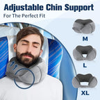 Neck Pillow for Traveling, Travel Pillows for Airplanes, 100% Pure Memory Foam - Image 2