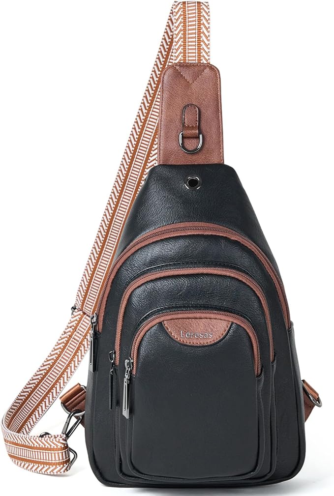 Crossbody Sling Bag for Women Men Anti Theft Cross Body Fanny Pack Belt Bag by Leresas