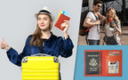Personalized Monogrammed Orange Leather RFID Passport Wallet - Image 8