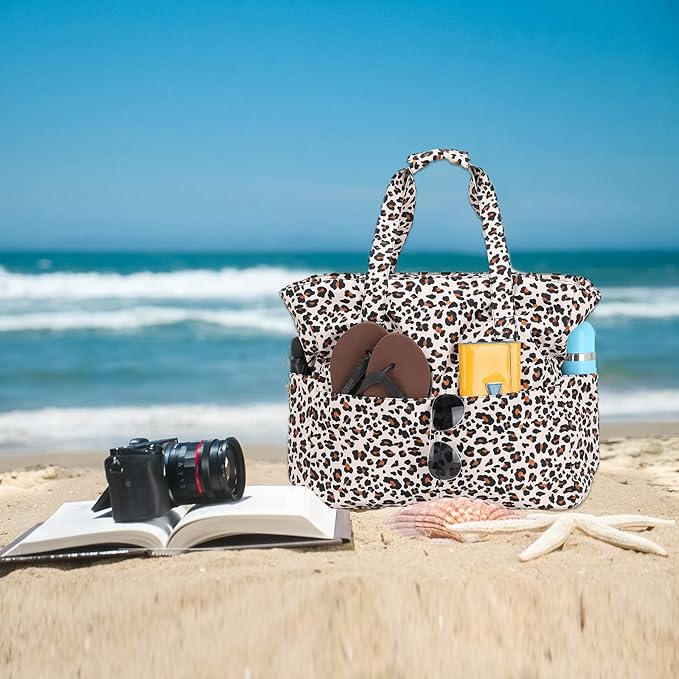Beach Pool Bags Tote for Women Ladies Large Gym Tote Carry On Bag - Image 3