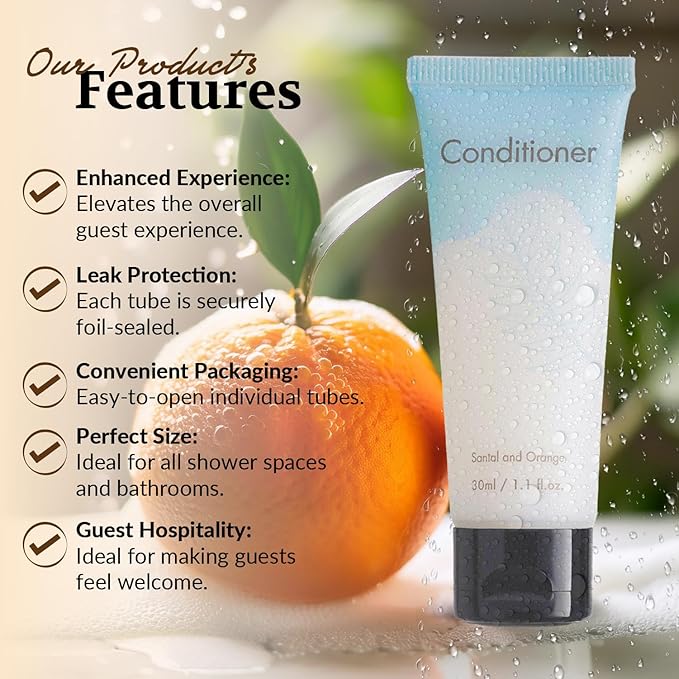 Double Sealed Hotel Conditioner Bulk 200 Pack Individually Wrapped Travel Size - Image 3
