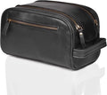LEATHER VILLAGE Premium Leather Toiletry Travel Pouch by LeatherVillage