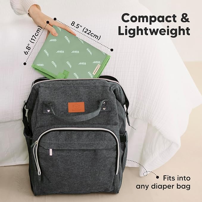 KeaBabies Portable Diaper Changing Pad, Easy Wipe Clean - Image 2