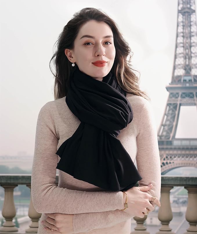 VENVSBEE Shawl Wraps for Women, Travel Scarf Soft Blanket Wrap Pashmina Travel - Image 3