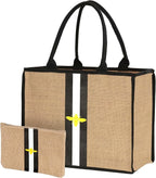 Large Beach Bag Jute Woven Tote by HelloBeaches
