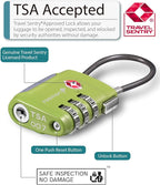 Fosmon TSA Approved Luggage Locks, Cable Suitcase Travel Lock, 3 Digit Long - Image 2