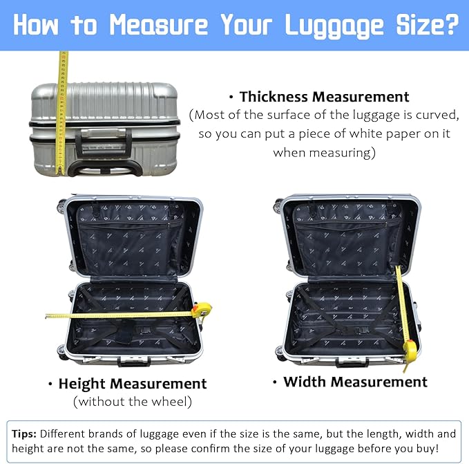 Luggage Cover for Suitcase Elastic Suitcase Cover Protector, Carry On Luggage - Image 6