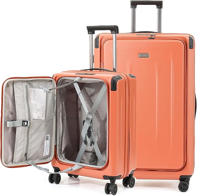 Carry On Luggage, 20Inch & 29 Inch Top Opening Airline Approved ABS+PC Hard by Unknown