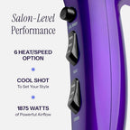 Hot Tools Pro Artist 1875W Turbo Ceramic + Ionic Hair Dryer | Fast Dry, Lightweight