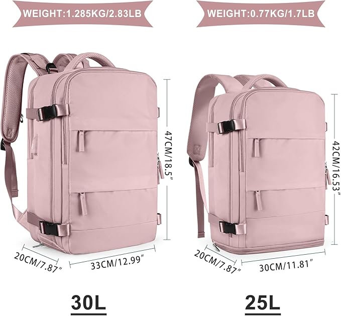 coowoz Travel Backpack For Women Men, Carry On Backpack, Hiking Backpack - Image 3