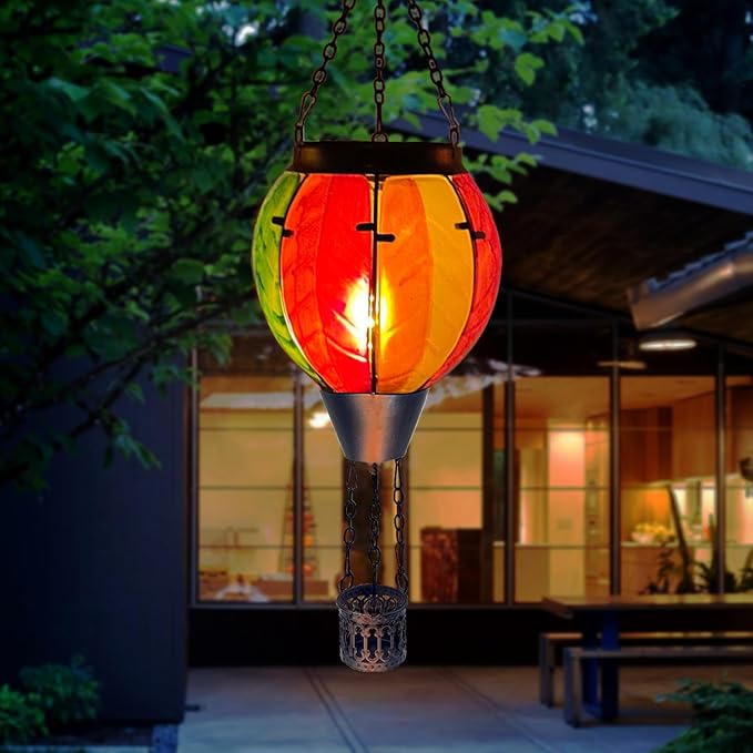 Colorful Hot Air Balloon Solar Lantern - Image 5