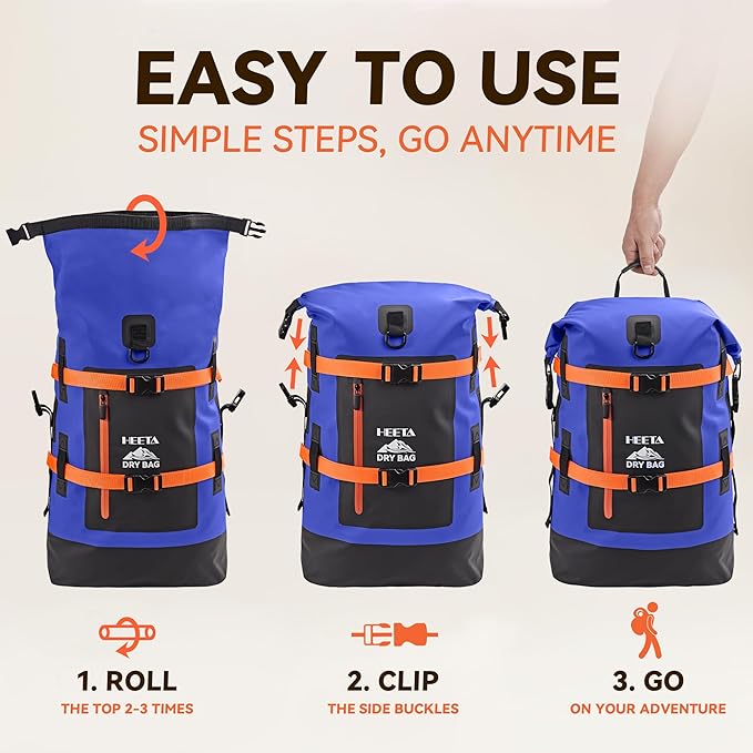 HEETA Dry Bags Waterproof Backpack 40L - Image 3