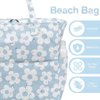Beach Pool Bags Tote for Women Ladies Large Gym Tote Carry On Bag - Image 7
